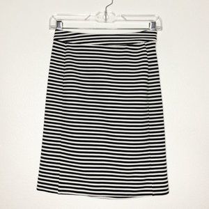 41 HAWTHORN Black White Striped Pencil Skirt